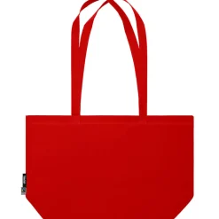 Breite Bio Stofftasche mit langen Henkeln Fairtrade