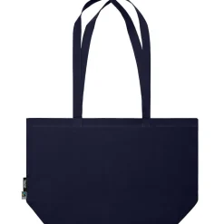 Breite Bio Stofftasche mit langen Henkeln Fairtrade