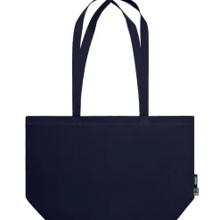 Breite Bio Stofftasche mit langen Henkeln Fairtrade