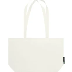 Breite Bio Stofftasche mit langen Henkeln Fairtrade