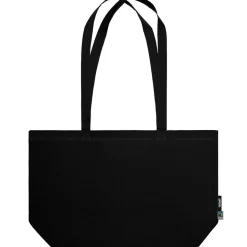 Breite Bio Stofftasche mit langen Henkeln Fairtrade