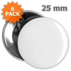 Button 25 mm - 6 Stück