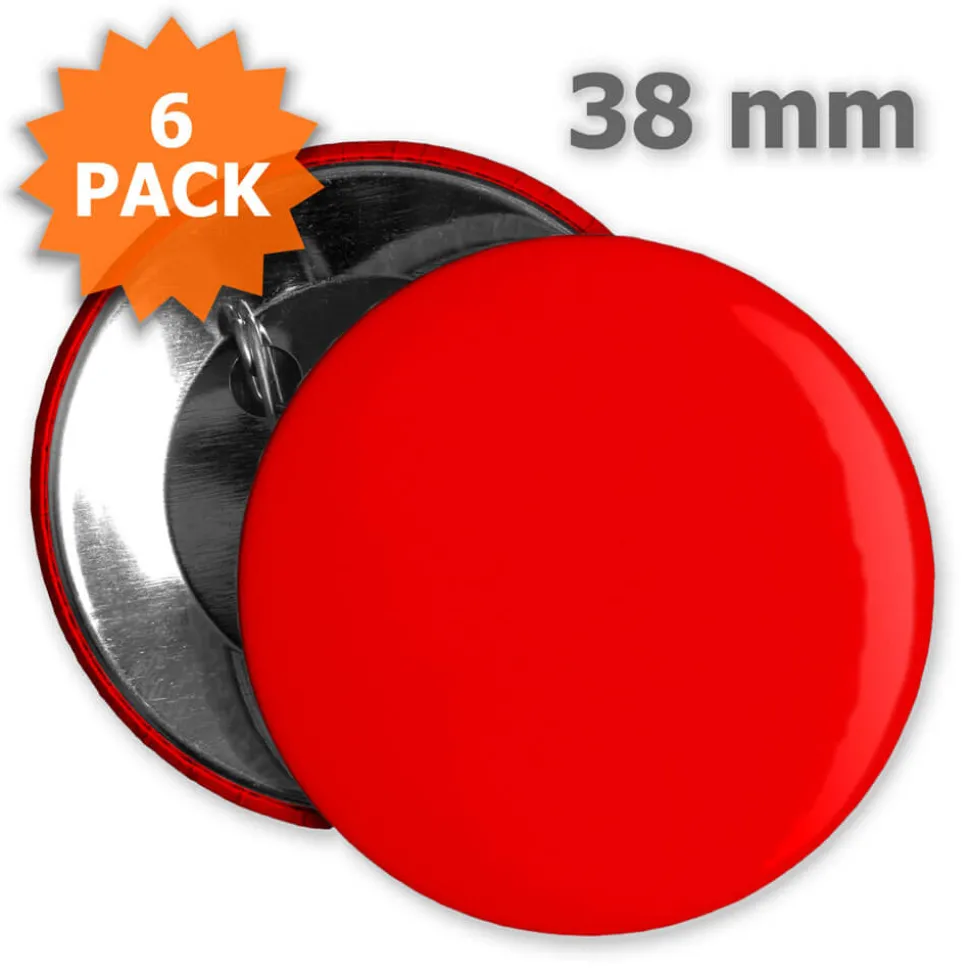 Button 38 mm - 6 Stück