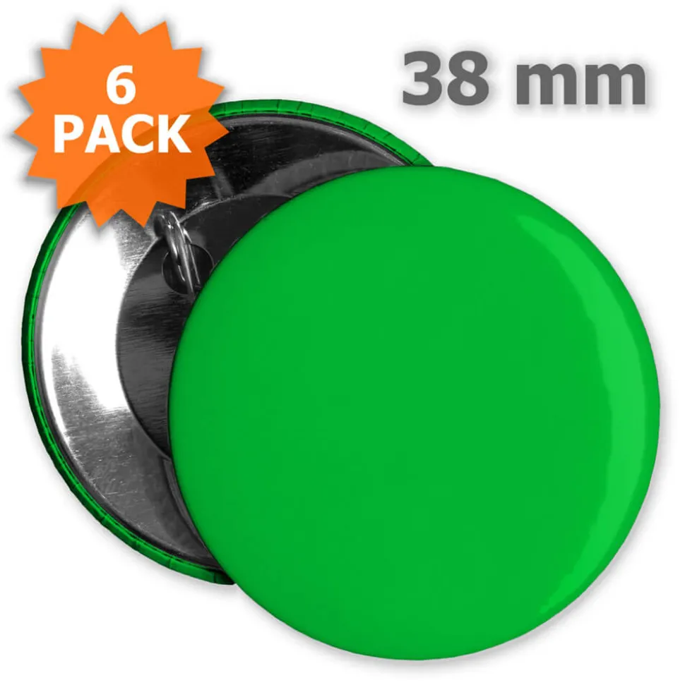 Button 38 mm - 6 Stück