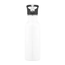 Edelstahl-Trinkflasche mit integriertem Trinkhalm 600 ml (Sublimation)
