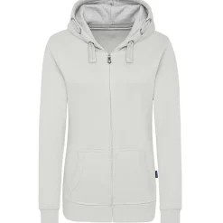 Frauen Kontrast Kapuzen-Sweatjacke - Fair4All