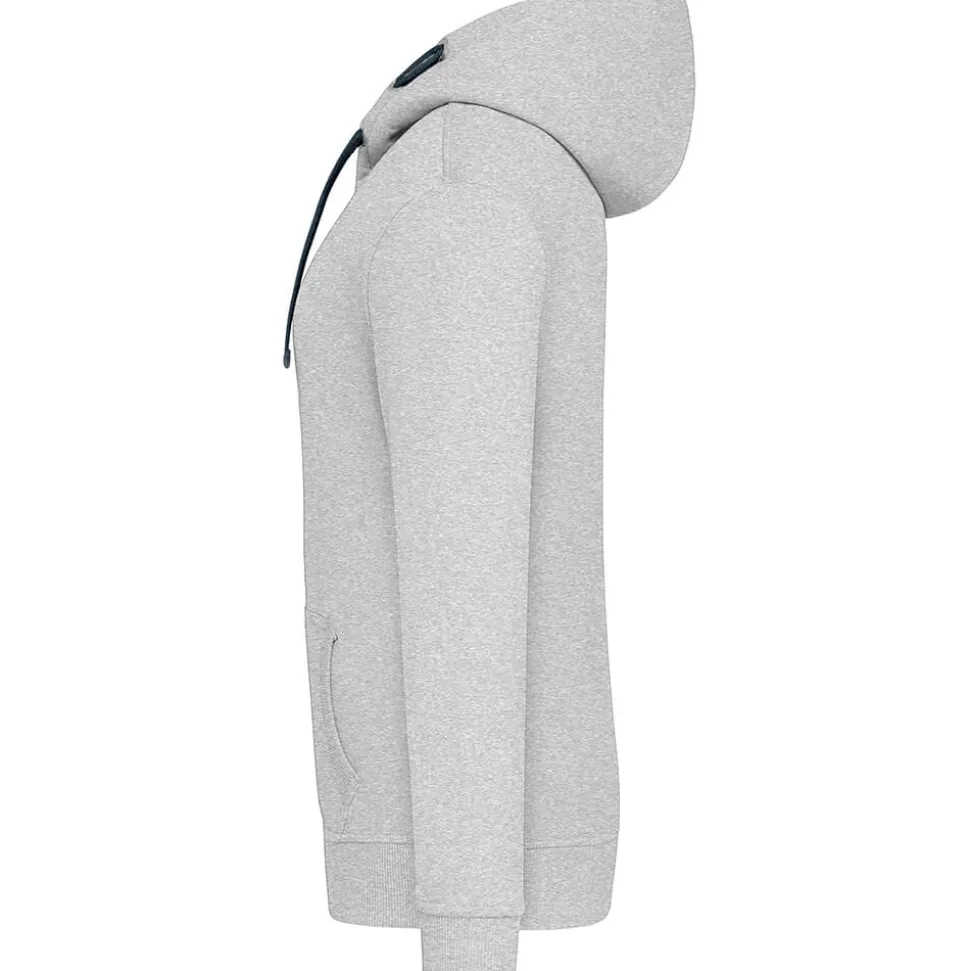 Frauen Kontrast Kapuzen-Sweatjacke - Fair4All