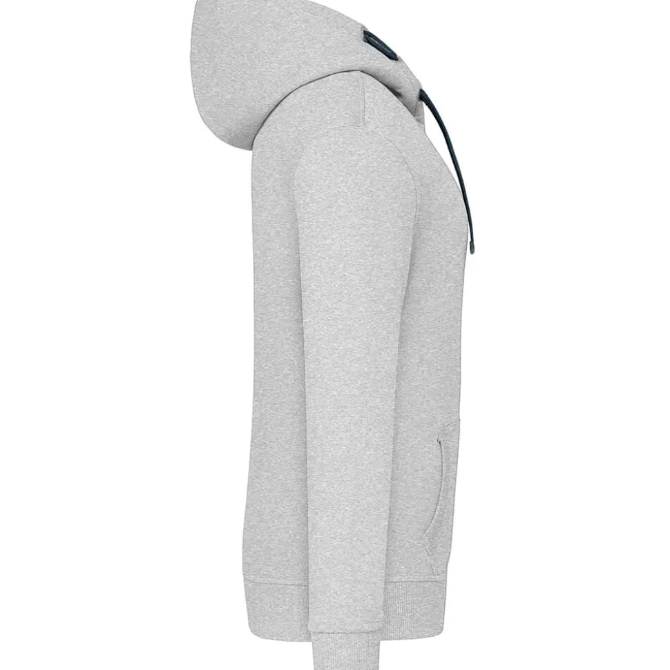 Frauen Kontrast Kapuzen-Sweatjacke - Fair4All