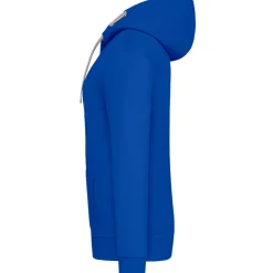 Frauen Kontrast Kapuzen-Sweatjacke in Übergröße - Fair4All