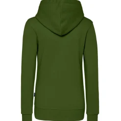 Frauen Kontrast Kapuzen-Sweatjacke in Übergröße - Fair4All