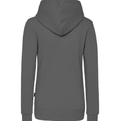 Frauen Kontrast Kapuzen-Sweatjacke in Übergröße - Fair4All