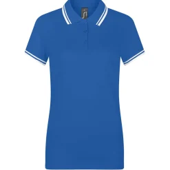 Frauen Kontrast Poloshirt Pasadena