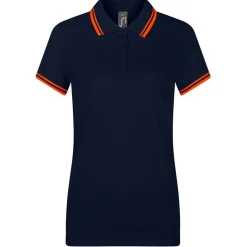 Frauen Kontrast Poloshirt Pasadena