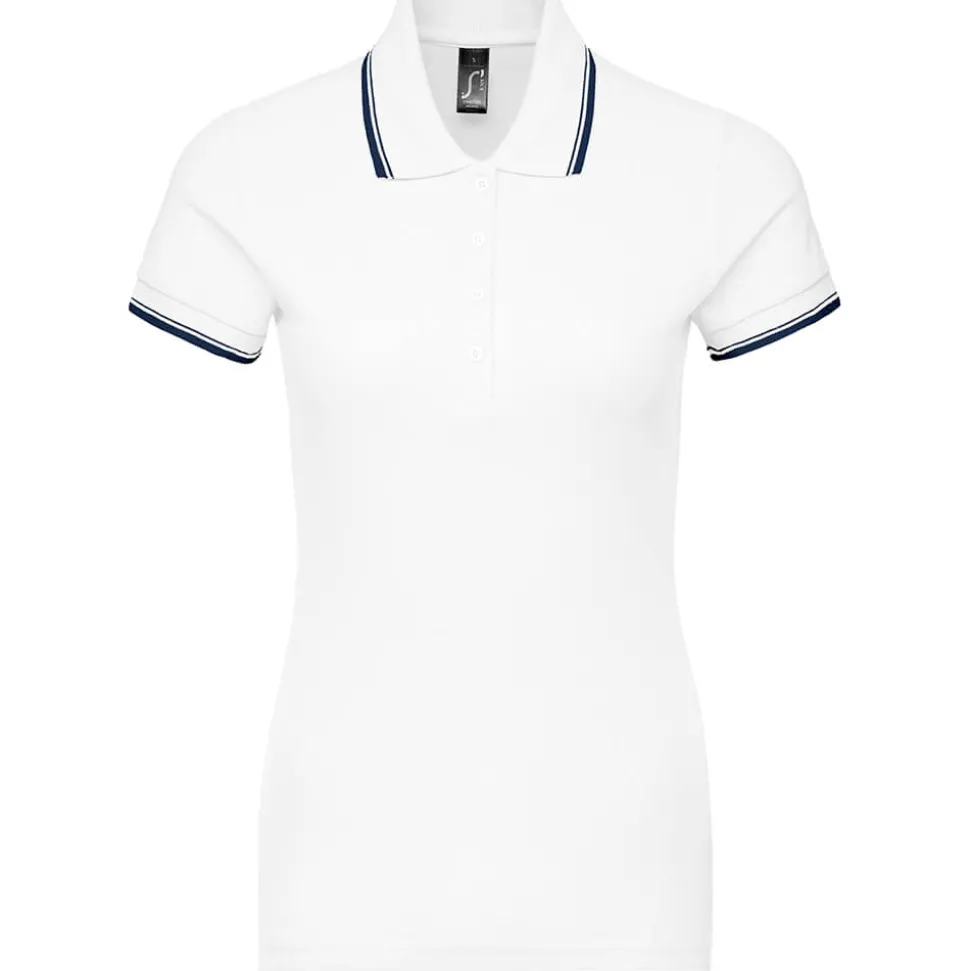 Frauen Kontrast Poloshirt Practice