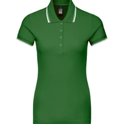 Frauen Kontrast Poloshirt Practice