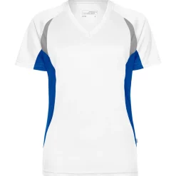 Frauen Kontrast V-Ausschnitt TOPCOOL® Laufshirt