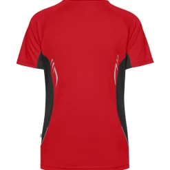 Frauen Kontrast V-Ausschnitt TOPCOOL® Laufshirt