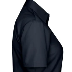 Frauen Kurzarm Popeline-Bluse