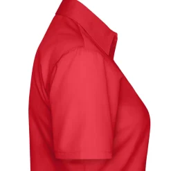 Frauen Kurzarm Popeline-Bluse
