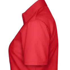 Frauen Kurzarm Popeline-Bluse in Übergröße