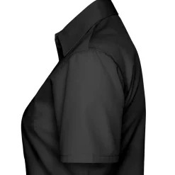 Frauen Kurzarm Popeline-Bluse in Übergröße