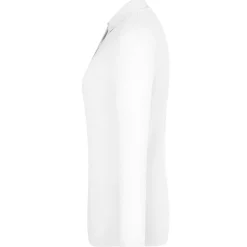 Frauen Langarm Fein-Piqué Poloshirt 210