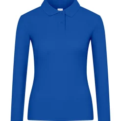 Frauen Langarm Piqué Poloshirt ID.001