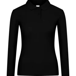 Frauen Langarm Piqué Poloshirt ID.001