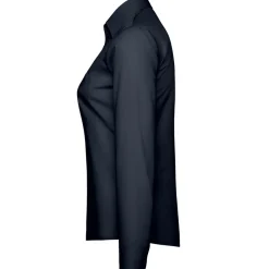 Frauen Langarm Popeline-Bluse