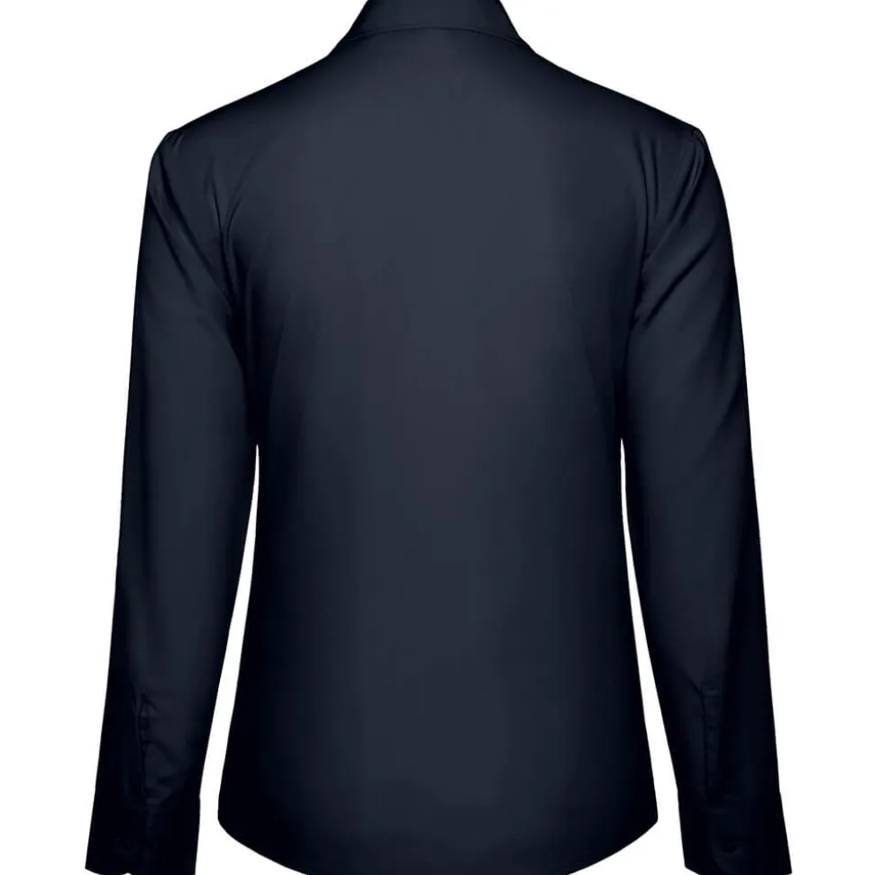 Frauen Langarm Popeline-Bluse