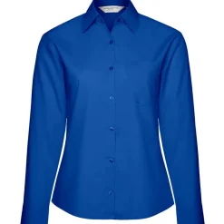 Frauen Langarm Popeline-Bluse