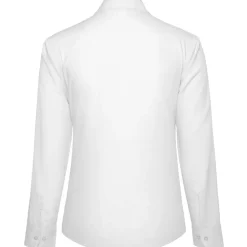 Frauen Langarm Popeline-Bluse in Übergröße