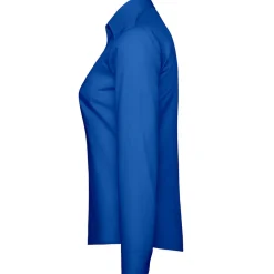 Frauen Langarm Popeline-Bluse in Übergröße