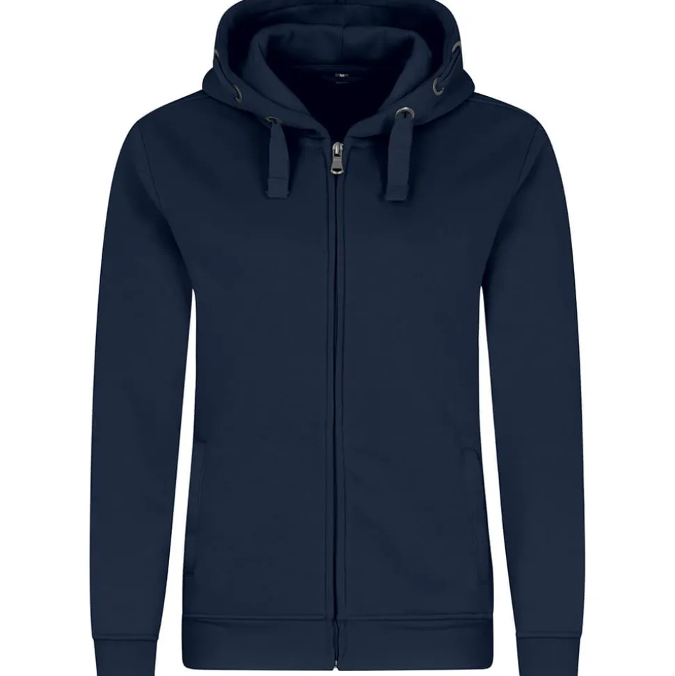 Frauen Premium Kapuzen-Sweatjacke 70/30 Mischgewebe in Übergröße