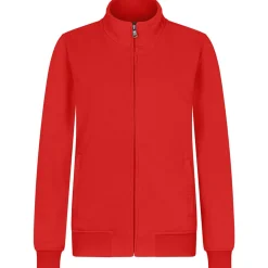 Frauen Premium Sweatjacke French Terry 70/30 Mischgewebe in Übergröße