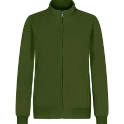 Frauen Premium Sweatjacke French Terry 70/30 Mischgewebe in Übergröße