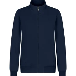 Frauen Premium Sweatjacke French Terry 70/30 Mischgewebe in Übergröße