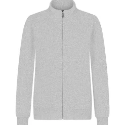 Frauen Premium Sweatjacke French Terry 70/30 Mischgewebe in Übergröße