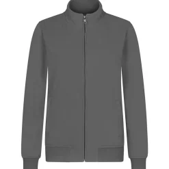 Frauen Premium Sweatjacke French Terry 70/30 Mischgewebe in Übergröße