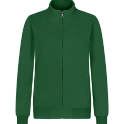 Frauen Premium Sweatjacke French Terry 70/30 Mischgewebe in Übergröße