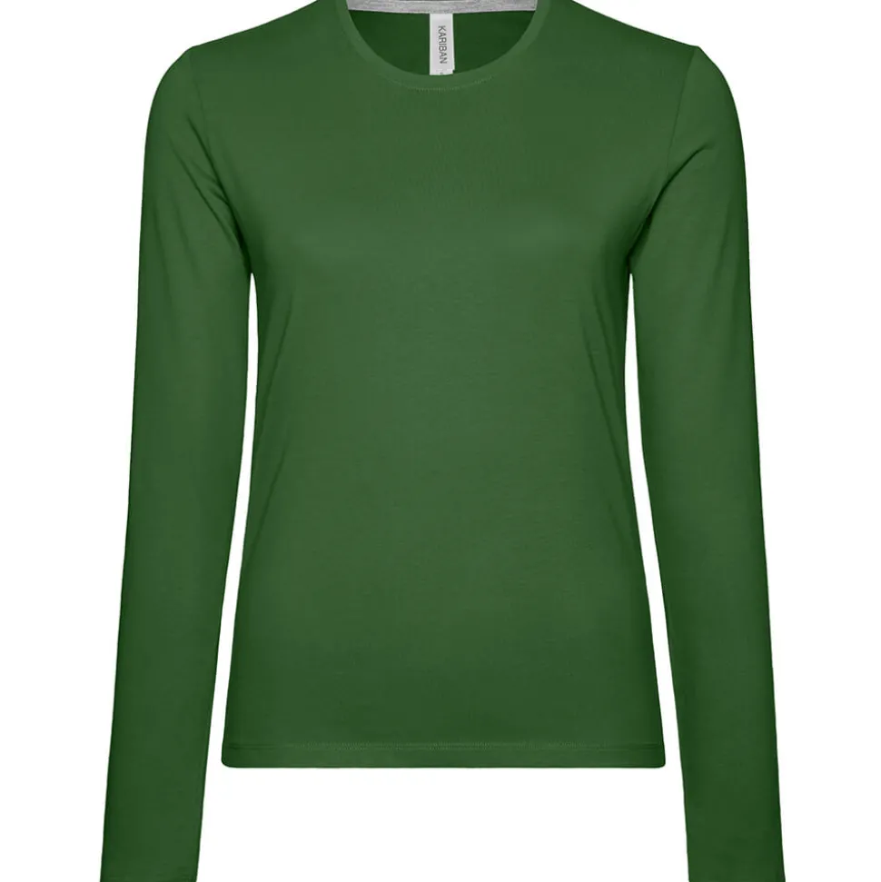 Frauen Rundhals Langarmshirt