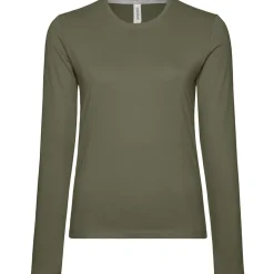 Frauen Rundhals Langarmshirt