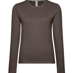 Frauen Rundhals Langarmshirt