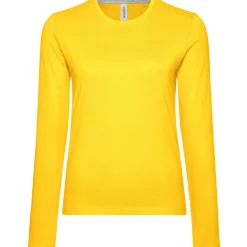 Frauen Rundhals Langarmshirt