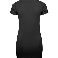 Frauen Slim Fit Longshirt mit V-Ausschnitt