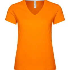 Frauen T-Shirt mit V-Ausschnitt