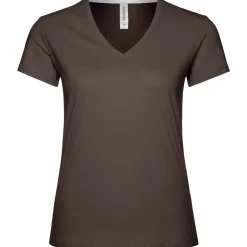 Frauen T-Shirt mit V-Ausschnitt