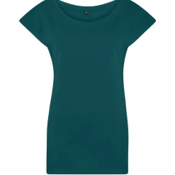 Frauen T-Shirt mit weitem Rundhalsausschnitt