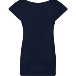 Frauen T-Shirt mit weitem Rundhalsausschnitt