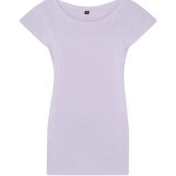 Frauen T-Shirt mit weitem Rundhalsausschnitt